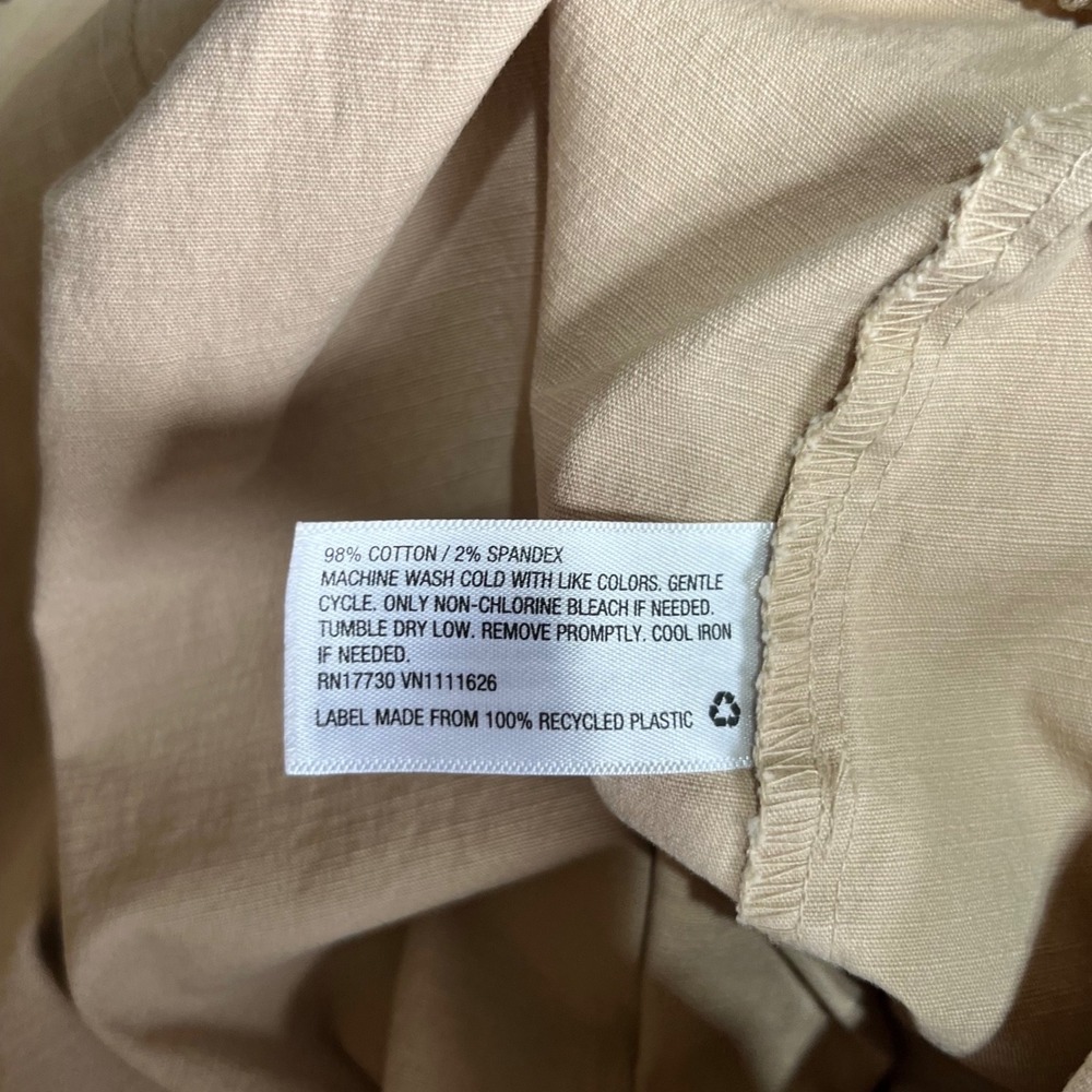Ava & Viv Womens 16W Khaki Tan Utility Pants Elastic Waist Tapered Leg VN1111626 - Picture 6 of 7